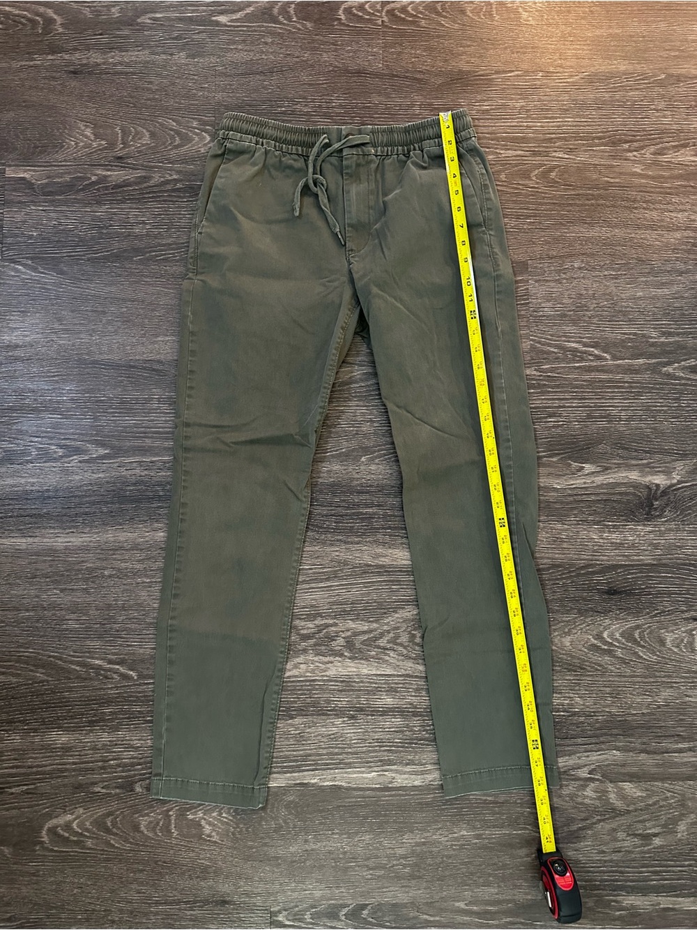 Express Men's Olive Green Drawstring Pants